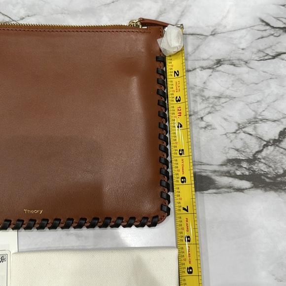 NWT Theory Cognac Linden Leather Transformer Bag - Picture 4 of 6